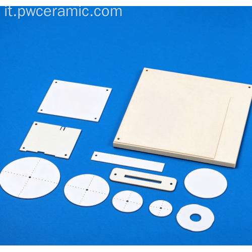 Fogli ceramici in allumina, substrati ceramici personalizzati